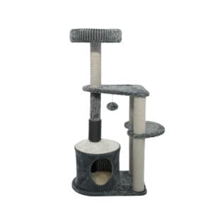 Gray Tone Multi-Functional Cat Tree (Cat Cave Integrated Model)