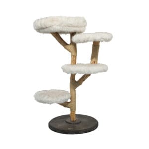 Natural Solid Wood Multi-Layer Cat Tree (Without Cat Cave)