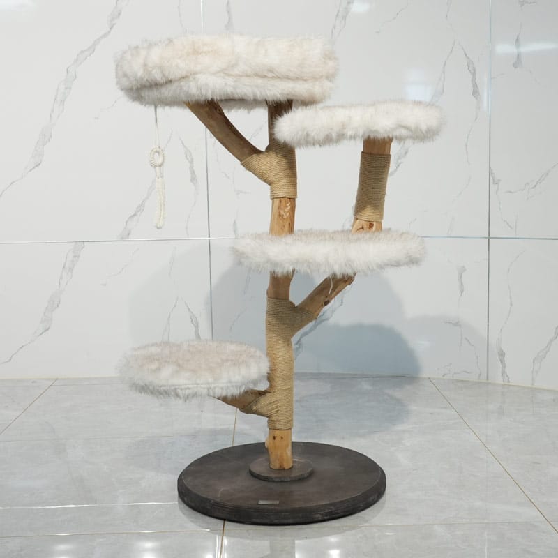 03-Natural-Solid-Wood-Multi-Layer-Cat-Tree-(Without-Cat-Cave)-4
