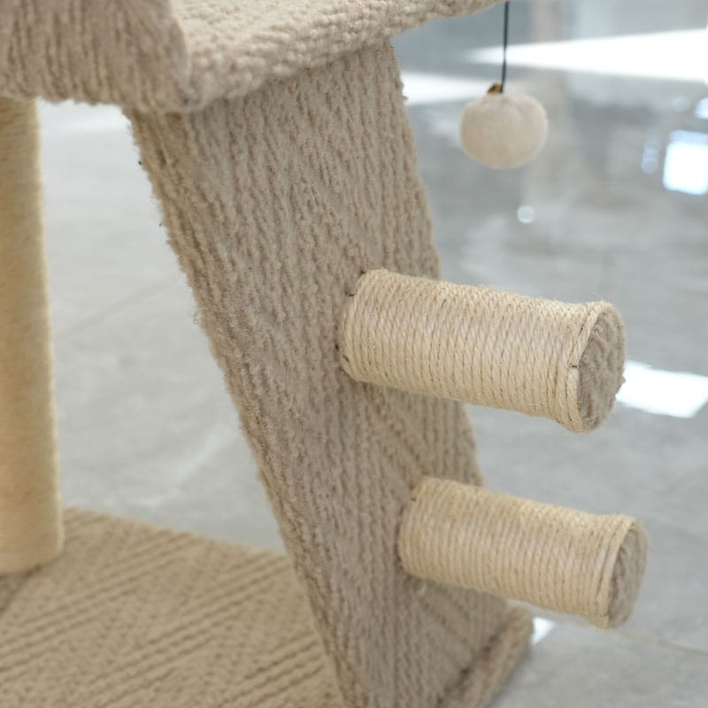 05-Small-Cat-Tree-with-Pure-Sisal-(Inclined-Scratching-Board)