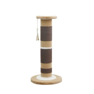 3-Tier Sisal & Jute Cat Scratching Post with Perch & Tassel Toy