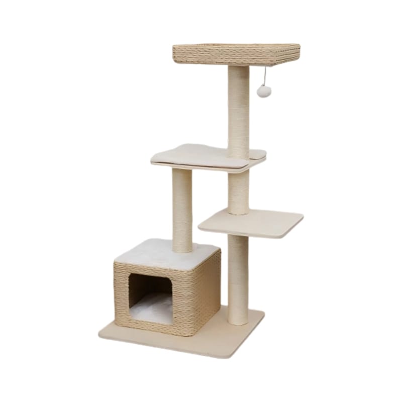 20-Multi-layer-woven-cat-tree-(with-cat-cave-+-sisal-scratching-posts-+-teaser-ball)