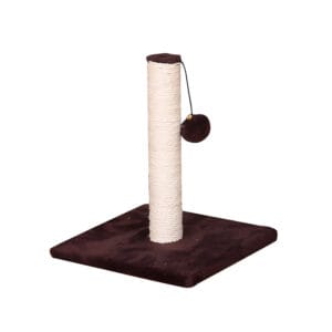 Sisal cat scratcher (with hanging plush ball toy)